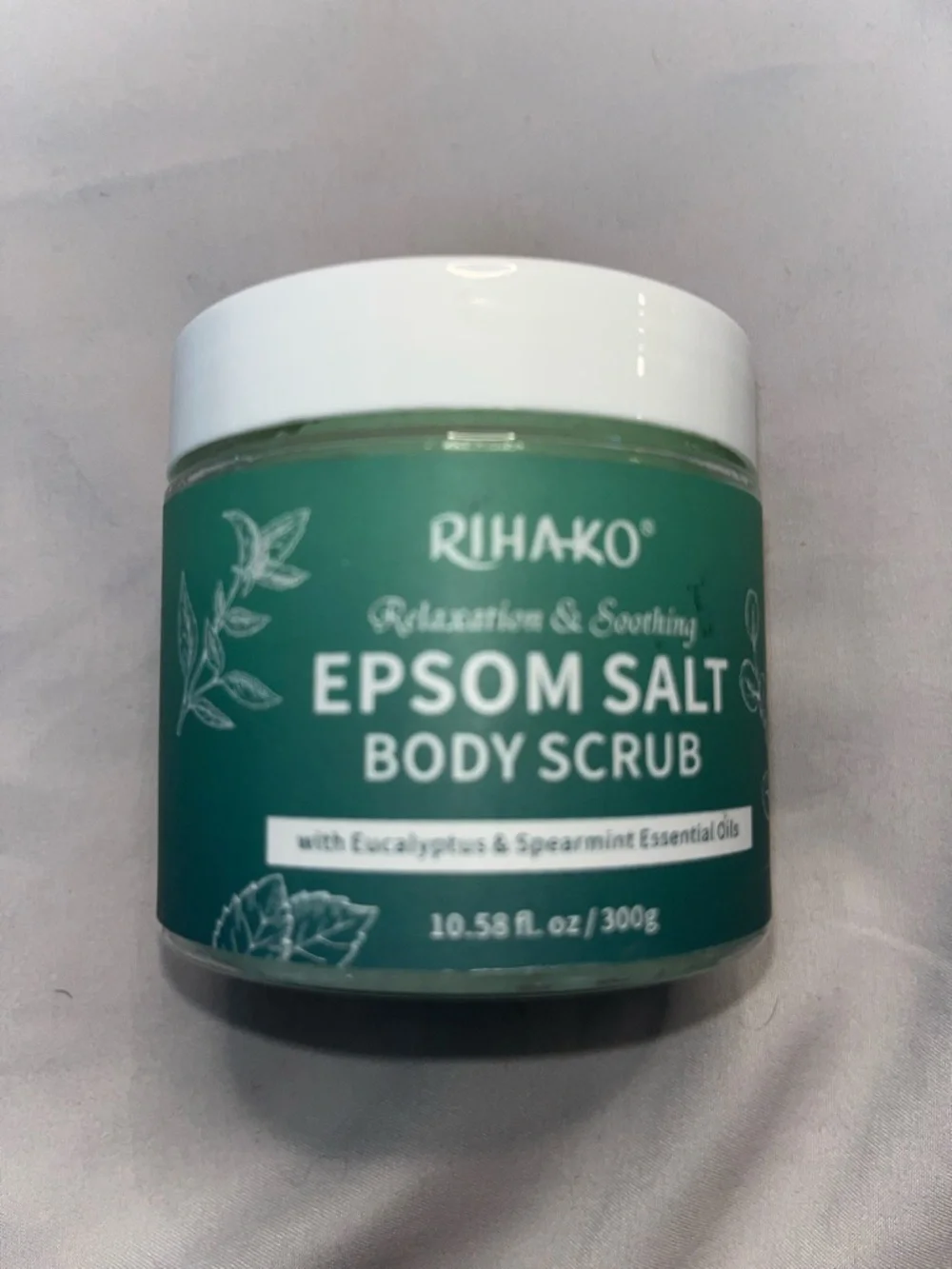 Royal Epsom Salt.  Body Scrub.  Relaxation & Soothing.  Eucalyptus & Spearmint